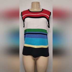 Designers Originals L Knit Sleeveless Top Vest Cotton